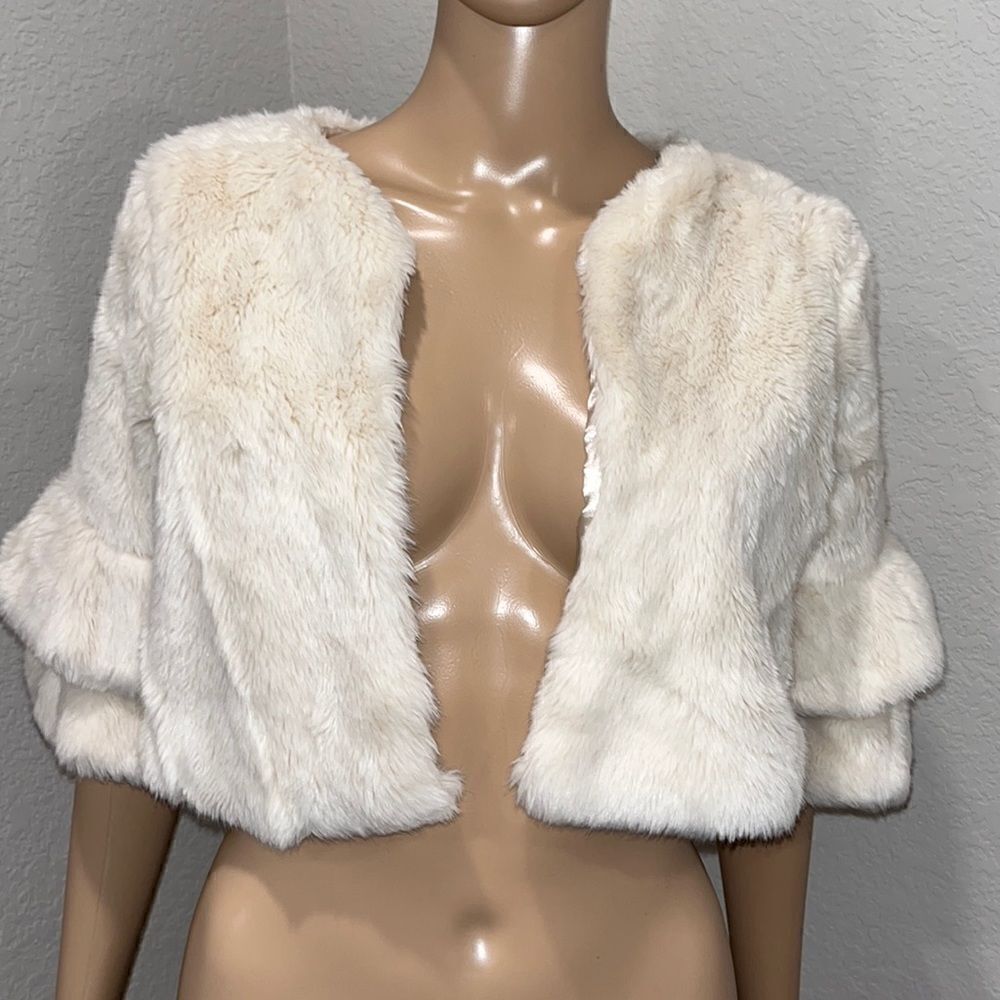GB girls faux fur cape